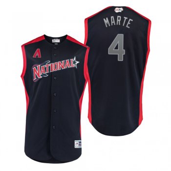 2019 MLB All-Star Game Workout National League Ketel Marte Navy Jersey