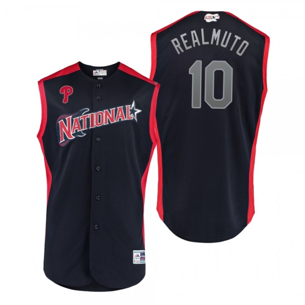 2019 MLB All-Star Game Workout National League J.T. Realmuto Navy Jersey