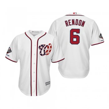 Anthony Rendon Washington Nationals White 2019 World Series Champions Cool Base Alternate Jersey