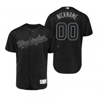 Washington Nationals Custom Black 2019 Players' Weekend Nickname Authentic Jersey