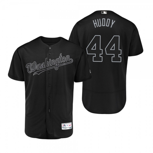 Nationals Daniel Hudson Huddy Black 2019 Players' Weekend Authentic Jersey