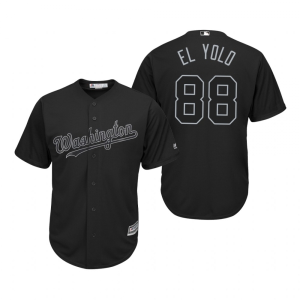 Washington Nationals Gerardo Parra El Yolo Black 2019 Players' Weekend Replica Jersey