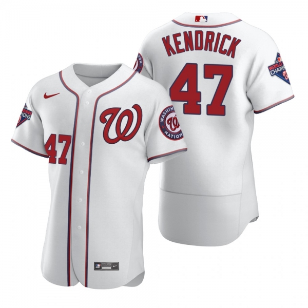 Washington Nationals Howie Kendrick Nike White 2020 Authentic Jersey