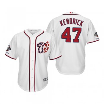 Howie Kendrick Washington Nationals White 2019 World Series Champions Cool Base Alternate Jersey