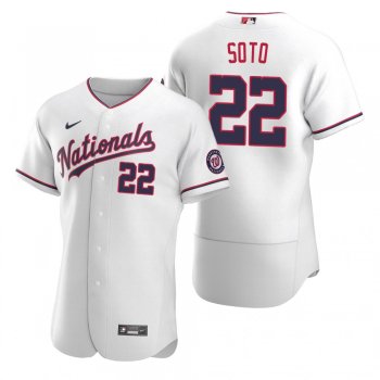 Men's Washington Nationals Juan Soto Nike White Authentic 2020 Alternate Jersey