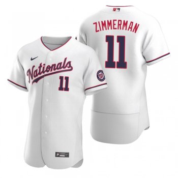 Men's Washington Nationals Ryan Zimmerman Nike White Authentic 2020 Alternate Jersey