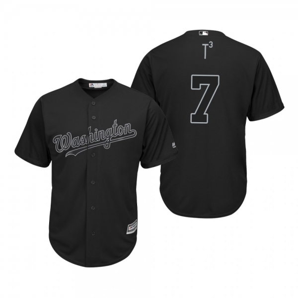 Washington Nationals Trea Turner T3 Black 2019 Players' Weekend Replica Jersey