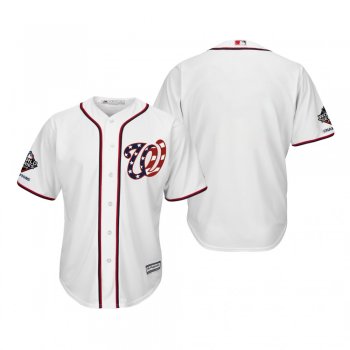 Washington Nationals White 2019 World Series Champions Cool Base Alternate Jersey