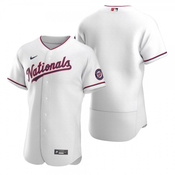 Men's Washington Nationals Nike White Authentic 2020 Alternate Jersey