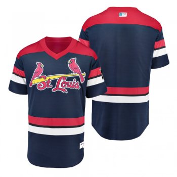 St. Louis Cardinals Navy 2019 St. Louis Blues Crossover Flex Base Jersey