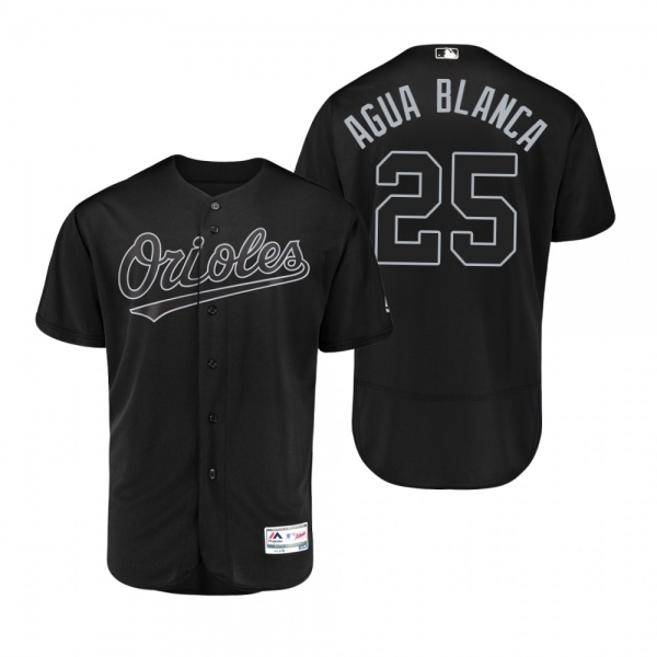 Orioles Anthony Santander Agua Blanca Black 2019 Players' Weekend Authentic Jersey