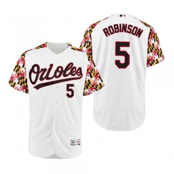 Baltimore Orioles Brooks Robinson White Turn Back the Clock Maryland Day Jersey