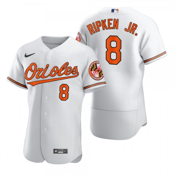 Baltimore Orioles Cal Ripken Jr. Nike White 2020 Authentic Jersey