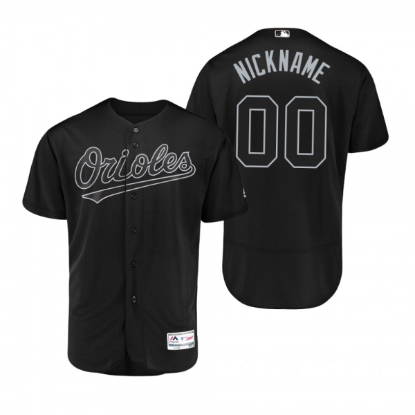 Baltimore Orioles Custom Black 2019 Players' Weekend Nickname Authentic Jersey