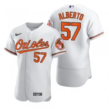 Baltimore Orioles Hanser Alberto Nike White 2020 Authentic Jersey