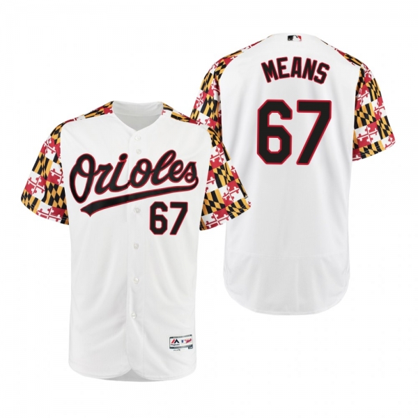 Baltimore Orioles John Means White Turn Back the Clock Maryland Day Jersey