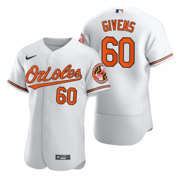 Baltimore Orioles Mychal Givens Nike White 2020 Authentic Jersey