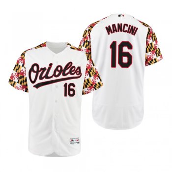 Baltimore Orioles Trey Mancini White Turn Back the Clock Maryland Day Jersey