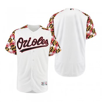 Baltimore Orioles Authentic White Turn Back the Clock Maryland Day Jersey