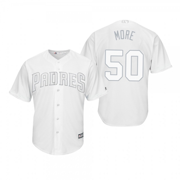 San Diego Padres Adrian Morejon More White 2019 Players' Weekend Replica Jersey