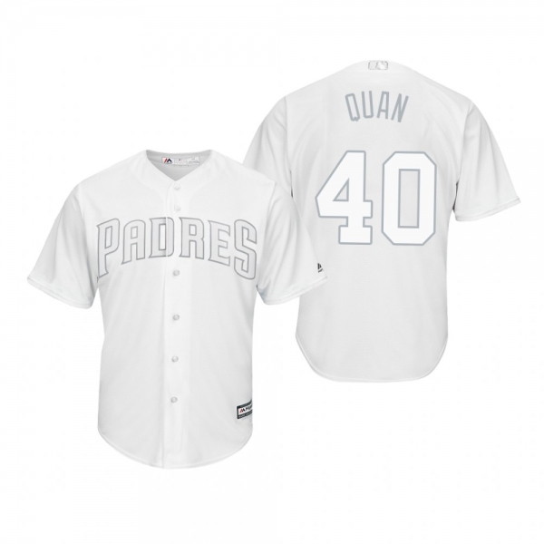 San Diego Padres Cal Quantrill Quan White 2019 Players' Weekend Replica Jersey