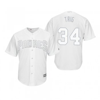 San Diego Padres Craig Stammen Trig White 2019 Players' Weekend Replica Jersey