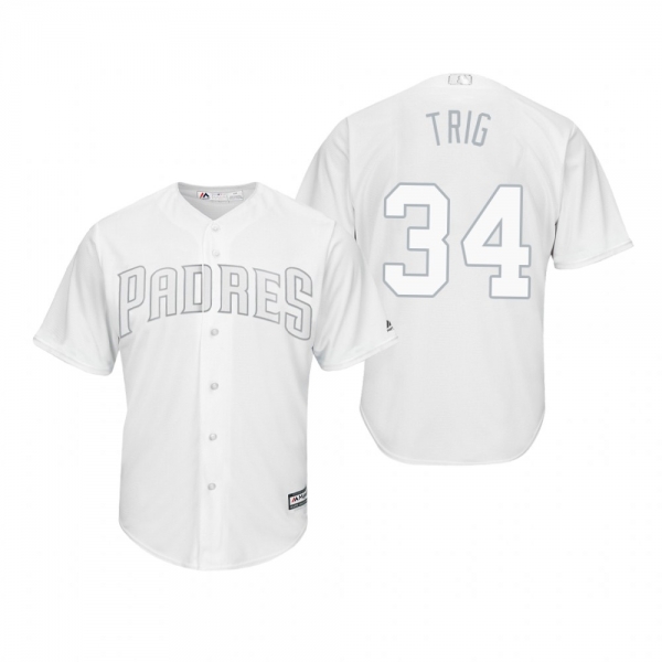 San Diego Padres Craig Stammen Trig White 2019 Players' Weekend Replica Jersey