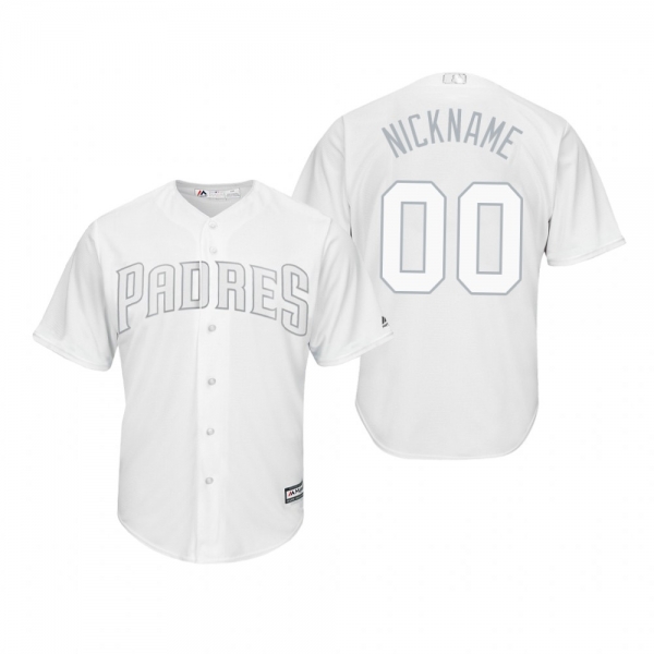 San Diego Padres Custom White 2019 Players' Weekend Nickname Replica Jersey