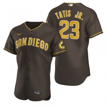 Men's San Diego Padres Fernando Tatis Jr. Nike Brown Authentic 2020 Alternate Jersey