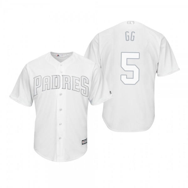 San Diego Padres Greg Garcia GG White 2019 Players' Weekend Replica Jersey