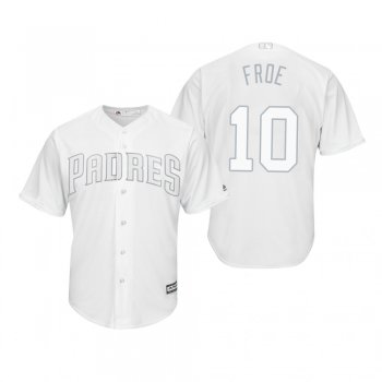 San Diego Padres Hunter Renfroe Froe White 2019 Players' Weekend Replica Jersey