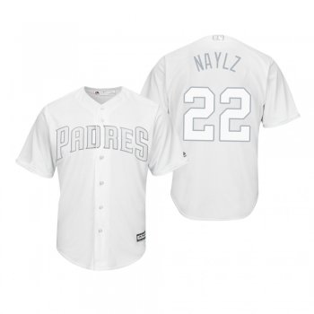 San Diego Padres Josh Naylor Naylz White 2019 Players' Weekend Replica Jersey