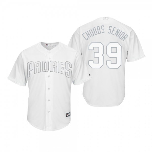 San Diego Padres Kirby Yates Chubbs Senior White 2019 Players' Weekend Replica Jersey