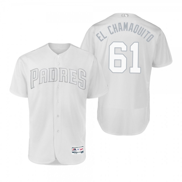 San Diego Padres Luis Perdomo El Chamaquito White 2019 Players' Weekend Authentic Jersey