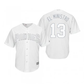 San Diego Padres Manny Machado El Ministro White 2019 Players' Weekend Replica Jersey