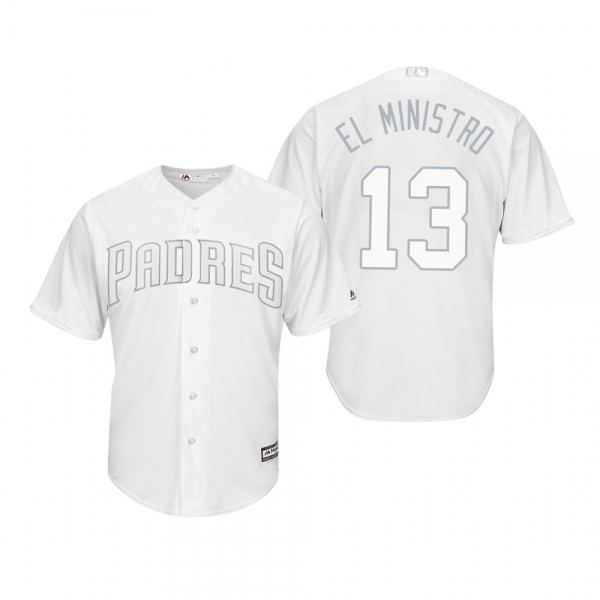 San Diego Padres Manny Machado El Ministro White 2019 Players' Weekend Replica Jersey