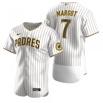 Men's San Diego Padres Manuel Margot Nike White Brown Authentic Jersey