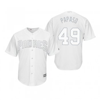 San Diego Padres Michel Baez Papaso White 2019 Players' Weekend Replica Jersey