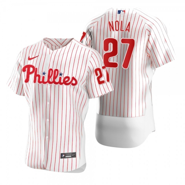 Philadelphia Phillies Aaron Nola Nike White 2020 Authentic Jersey