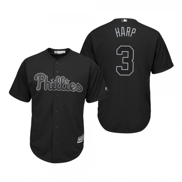 Philadelphia Phillies Bryce Harper Harp Black 2019 Players' Weekend Replica Jersey