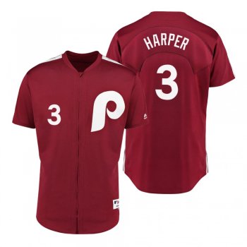 Phillies Bryce Harper Scarlet 1979 Saturday Night Special Jersey