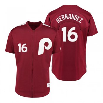 Phillies Cesar Hernandez Scarlet 1979 Saturday Night Special Jersey