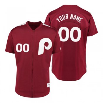 Phillies Custom Scarlet 1979 Saturday Night Special Jersey