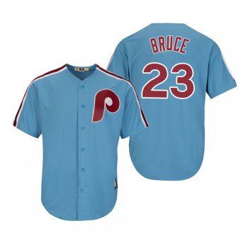 Philadelphia Phillies Jay Bruce Light Blue Cooperstown Cool Base Jersey