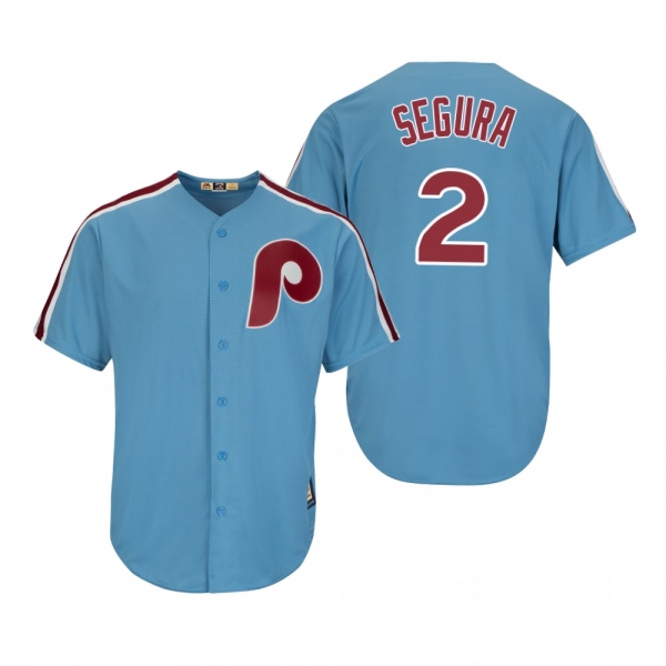 Philadelphia Phillies Jean Segura Light Blue Cooperstown Cool Base Jersey