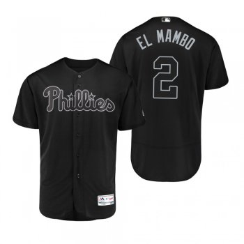 Philadelphia Phillies Jean Segura El Mambo Black 2019 Players' Weekend Authentic Jersey