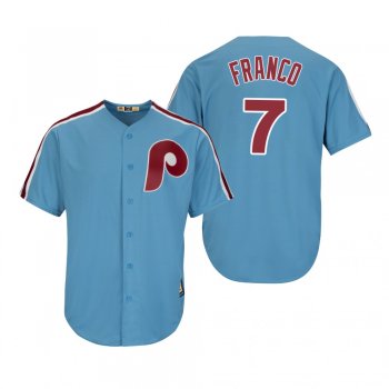 Philadelphia Phillies Maikel Franco Light Blue Cooperstown Cool Base Jersey