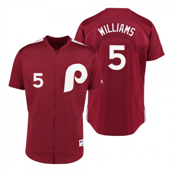 Phillies Nick Williams Scarlet 1979 Saturday Night Special Jersey