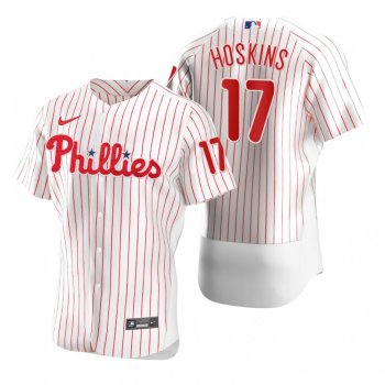 Philadelphia Phillies Rhys Hoskins Nike White 2020 Authentic Jersey