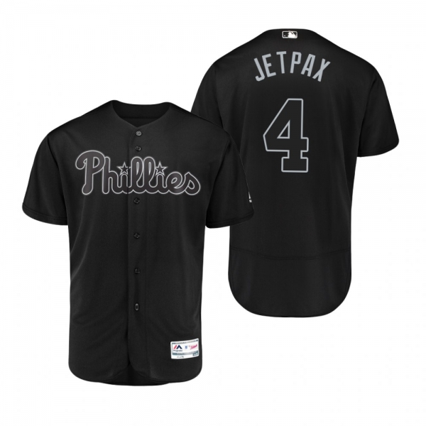 Philadelphia Phillies Scott Kingery Jetpax Black 2019 Players' Weekend Authentic Jersey